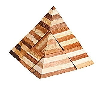 IQ-TEST FRIDOLIN BAMBOO PUZZLE PYRAMIDE 17166