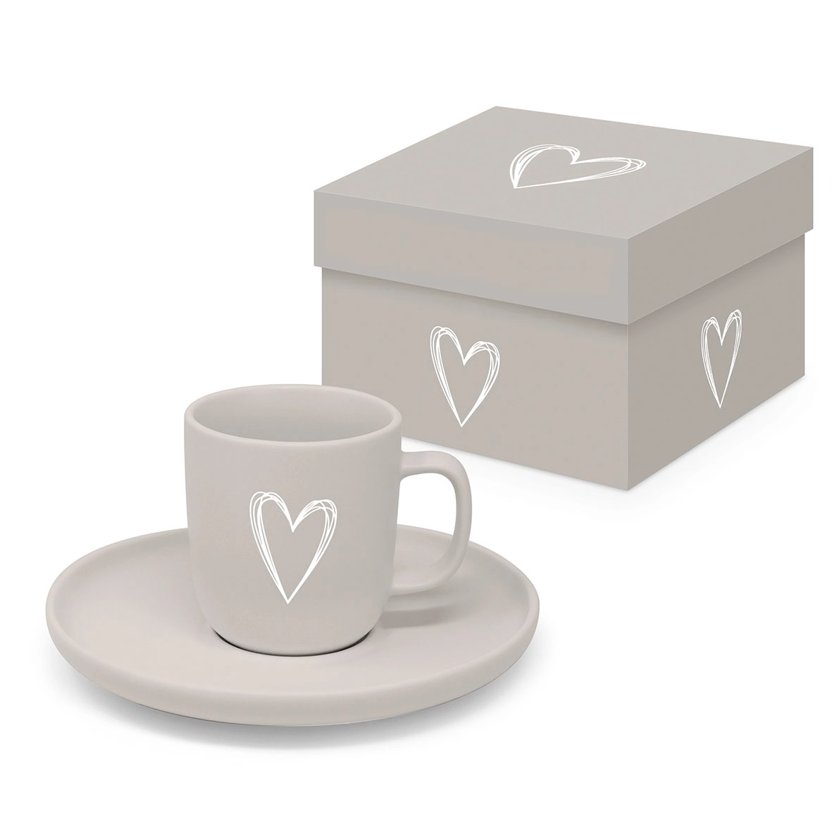 ŠOLJA ZA ESPRESSO PPD PURE HEART TAUPE 604618