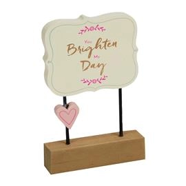 FIGURA DRVENA PLOČA WIDDOP YOU BRIGHTEN MY DAY SP1988