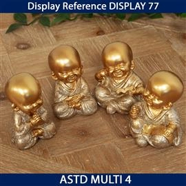 FIGURA BUDA WIDDOP BRONZE FINISH BUDDHA 69335