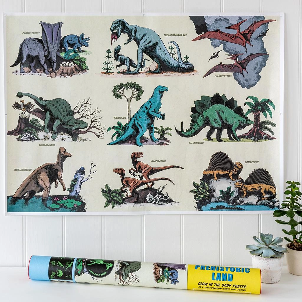 POSTER REX PREHISTORIC LAND GLOW IN THE DARK 29013