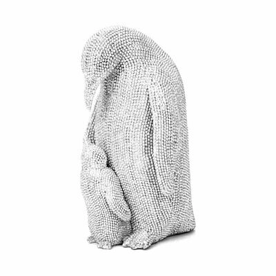 FIGURA WIDDOP HESTIA DIAMANTE PENGUIN & BABY 20CM NC1150