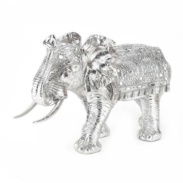 FIGURA WIDDOP SILVER HOLLOW STANDING ELEPHANT 21CM NC1200