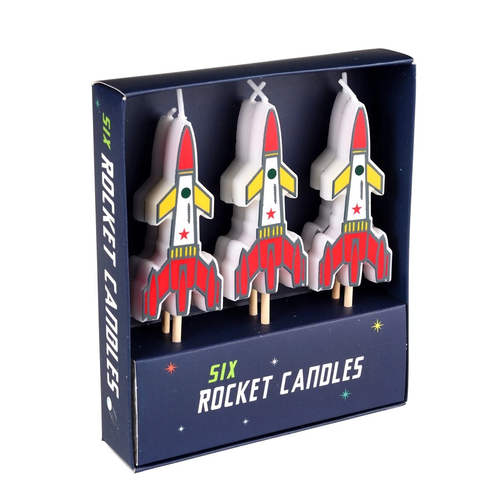 ROĐENDANSKA SVJEĆICA REX SPACE AGE PARTY SET6 28883