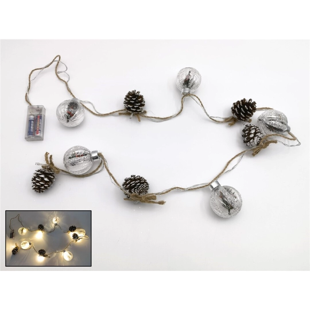 NOVOGODIŠNJE LAMPICE SA ŠIŠARKAMA GERIMPORT 10 LED 160CM