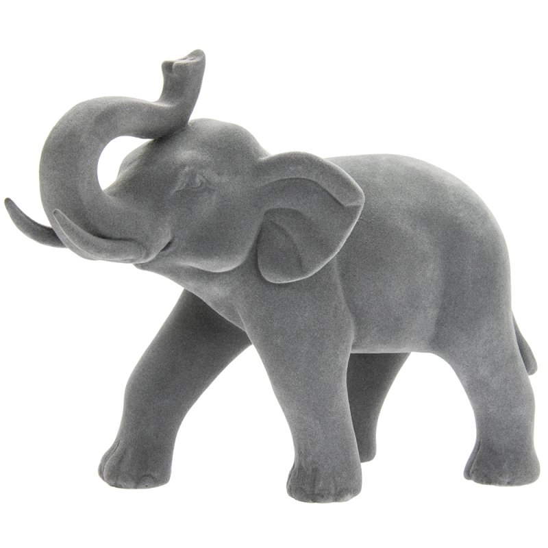 UKRASNA FIGURA LESSER GREY VELVET ELEPHANT STANDING LP47660