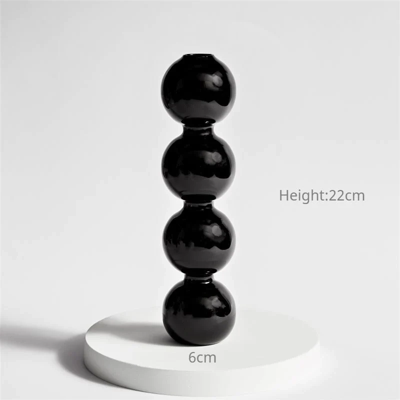 VAZA LESSER BUBBLE BLACK 22CM LP48772A
