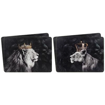 PODMETAČ ZA ČAŠE LESSER LIONS&LIONESS COASTER S4 2ASST LP49183