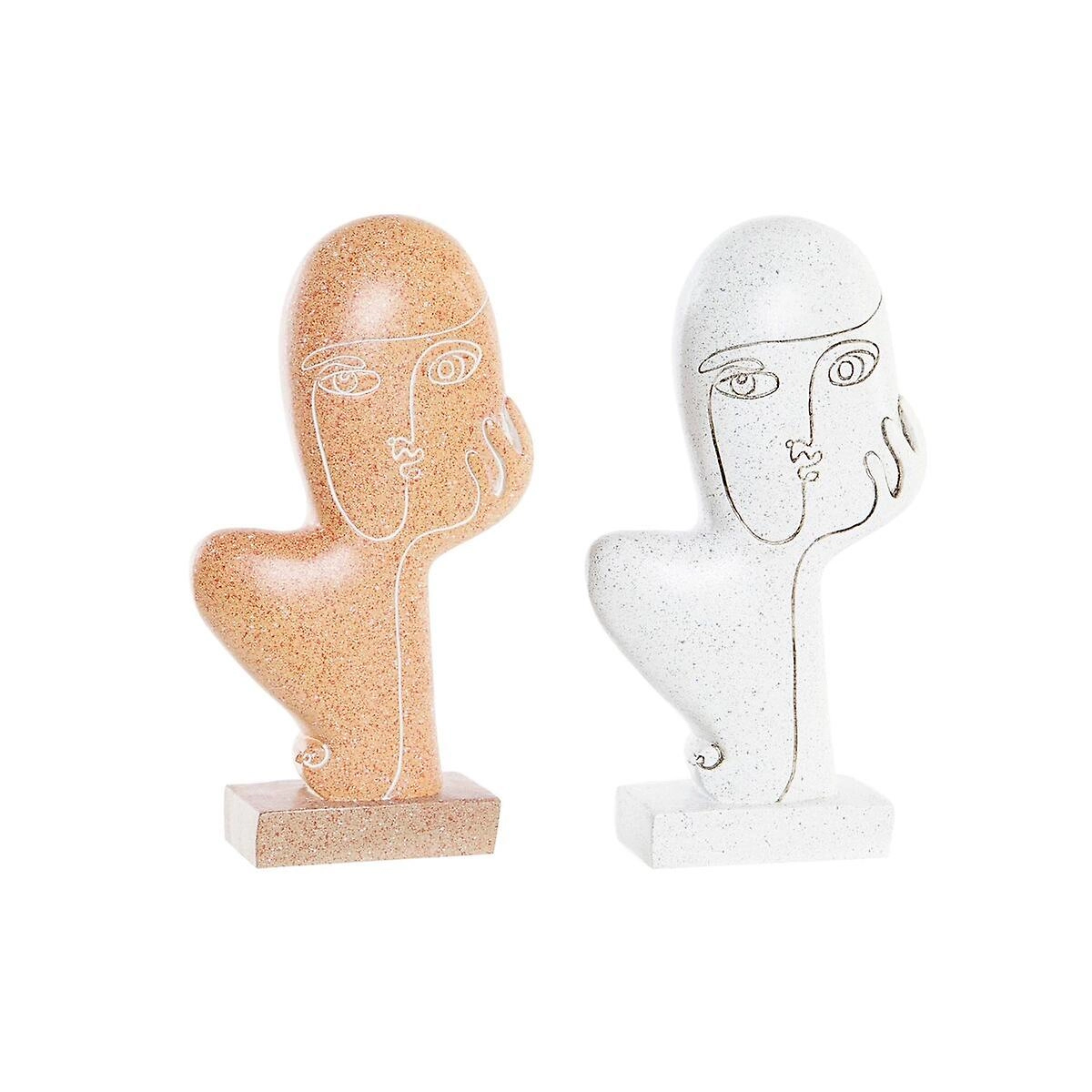 DEKORATIVNA FIGURA ITEM RESIN 15,5X6X27 ABSTRACT FACE 2 MOD.