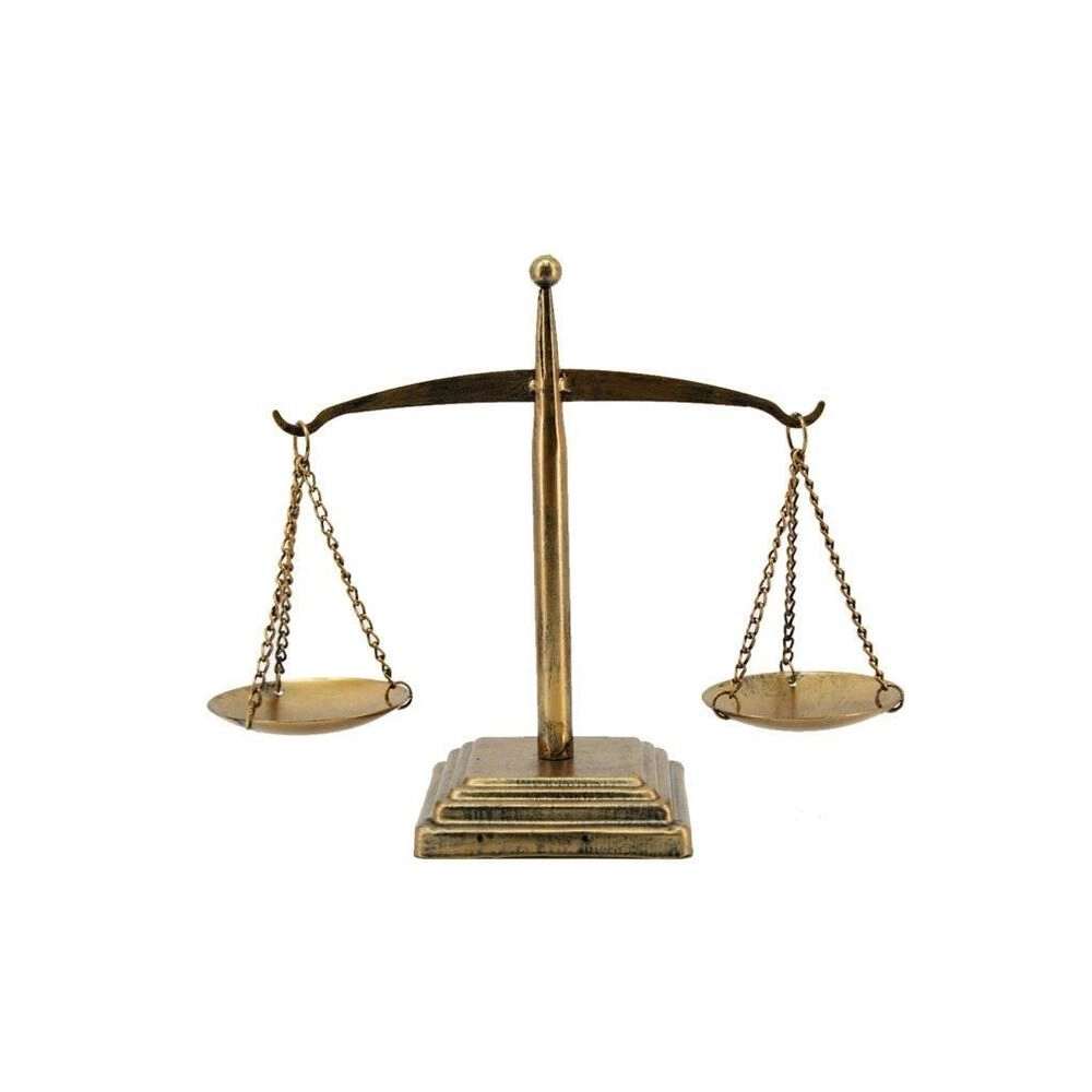 DEKORATIVNA FIGURA ITEM METAL 19,5X10X20,5 WEIGHING MACHINE GOLDEN