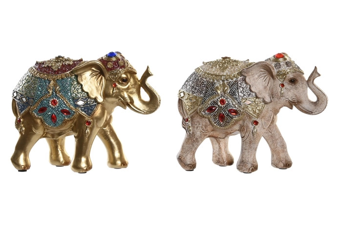 DEKORATIVNA FIGURA ITEM RESIN 18X7X14 ELEPHANT 2 MOD.