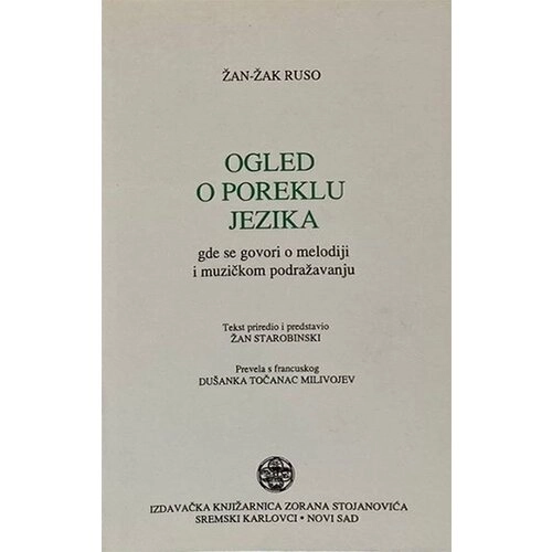 Ž. Ž. Ruso: OGLED O POREKLU JEZIKA