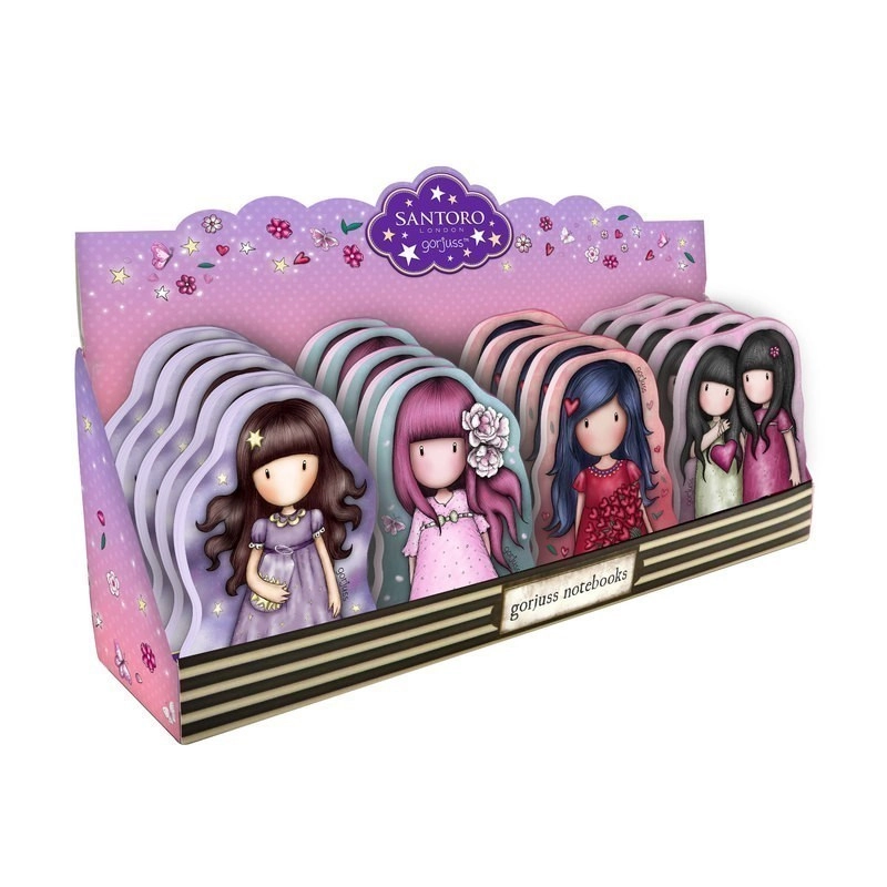NOTES GORJUSS S&B-Character Notebooks In A Display 941GJD03