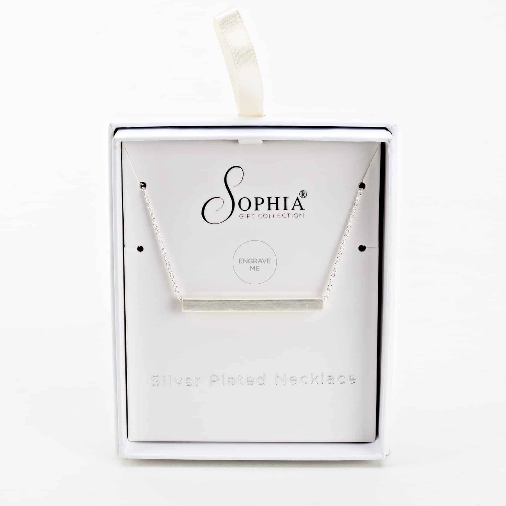 OGRLICA WIDDOP SOPHIA CLASSIC SILVER PLATED ENGRAVABLE BAR SP3132