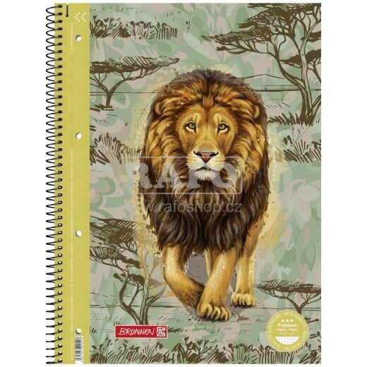SVESKA SPIRALA A4 90G KARO BRUNNEN SAFARI WORLD 1067928221