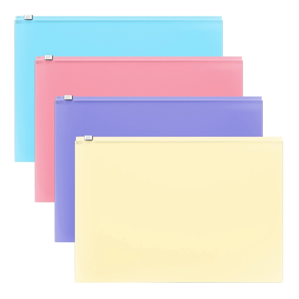 FASCIKLA SA ZIPOM B5 ERICHKRAUSE PASTEL MIX 50339
