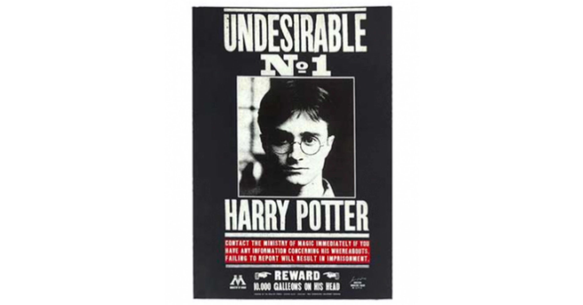 NOTES A5 DISTRINEO UNDESIRABLE HARRY POTTER MAP5155			