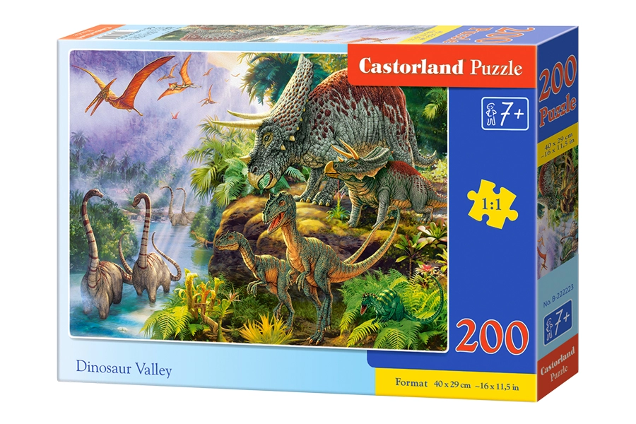 PUZZLE 200 CASTOR DINOSAUR VALLEY B-222223