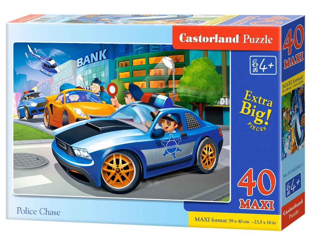 PUZZLE 40 MAXI CASTOR POLICE CHASE B-040360-1