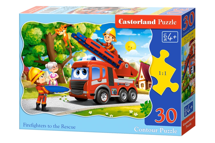 PUZZLE 30 CASTOR FIREFIGHTERS TO THE RESCUE B-03792-1