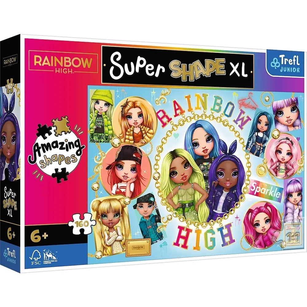 PUZZLE 160 XL TREFL COLORFUL RAINBOW HIGH _FSC MIX 70% 50027