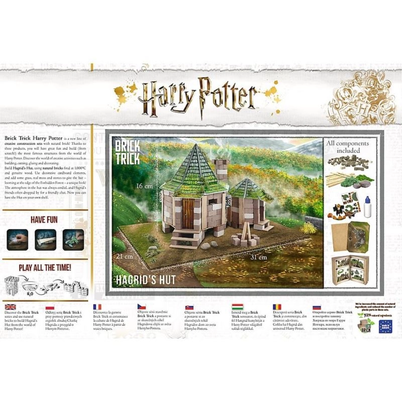 KOCKE/CIGLE TREFL L  HAGRID'S HUT_ECO_EN / WARNER HARRY POTTER 61598
