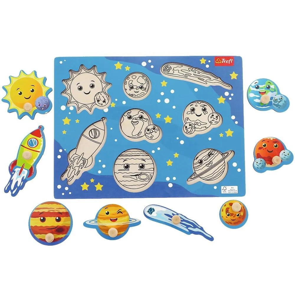 PUZZLE DRVENA UMETALJKA TREFL MEDIUM COSMOS MULTI FSC MIX 70% 61632