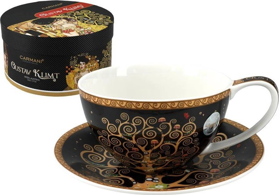 ŠOLJA HANIPOL G. KLIMT, TREE OF LIFE, BLACK BACKGROUND 532-3213