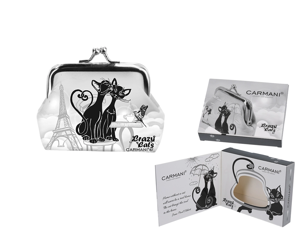 NOVČANIK ZA SITAN NOVAC HANIPOL CRAZY CATS 021-3815