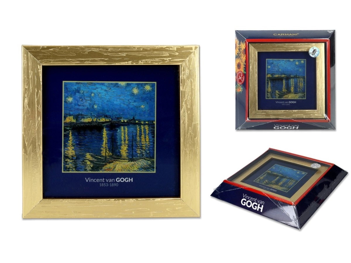 SLIKA HANIPOL V. VAN GOGH, NIGHT AT RODAN, GOLD PHRAME 262-9109