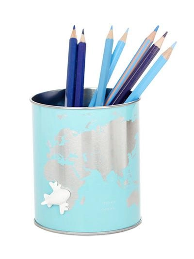 ČAŠA ZA OLOVKE BALVI GLOBE TIRKIZNA 27540