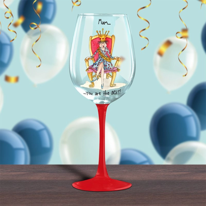 ČAŠA ZA VINO LESSER BEST MUM BIRTHDAY LP49689