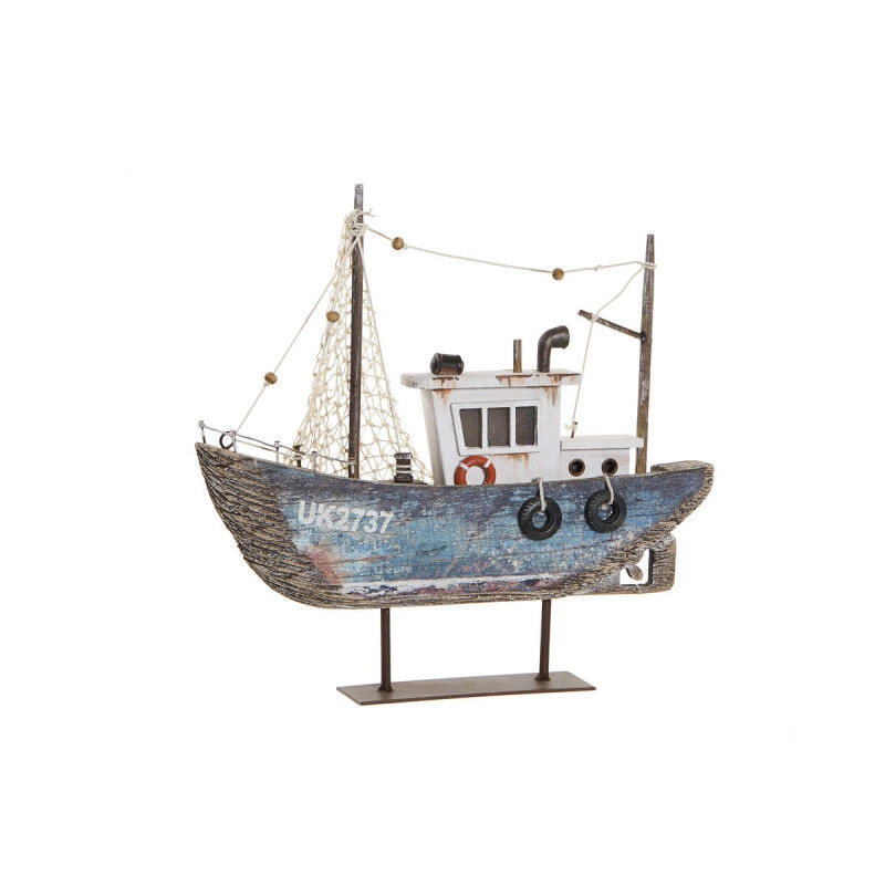 UKRASNI FIGURA ITEM BROD 25X4X24 SHIP AGED BLUE LM- 194658