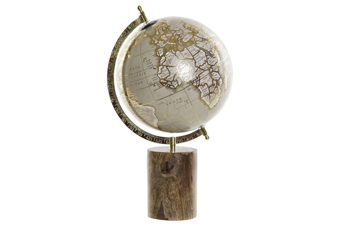 GLOBUS ITEM MANGO CHROMED METAL 22X20X41 BALL 20CM. DH- 185434