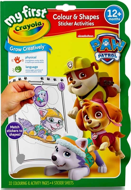 BOJANKA SA STIKERIMA PAW PATROL CRAYOLA 81-1373