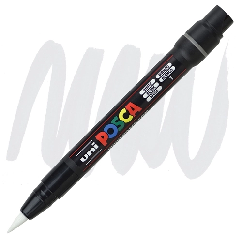MARKER BRUSH UNI POSCA BIJELI PCF-350 4963