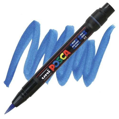 MARKER BRUSH UNI POSCA PLAVI PCF-350 4963