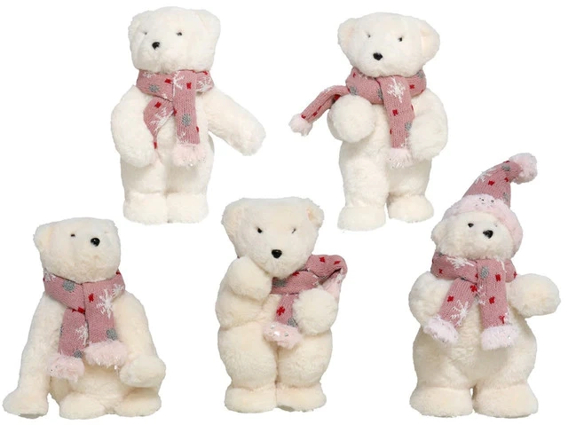 NOVOGODIŠNJI MEDA GERIMPORT PINK 33X15X9CM 5STD