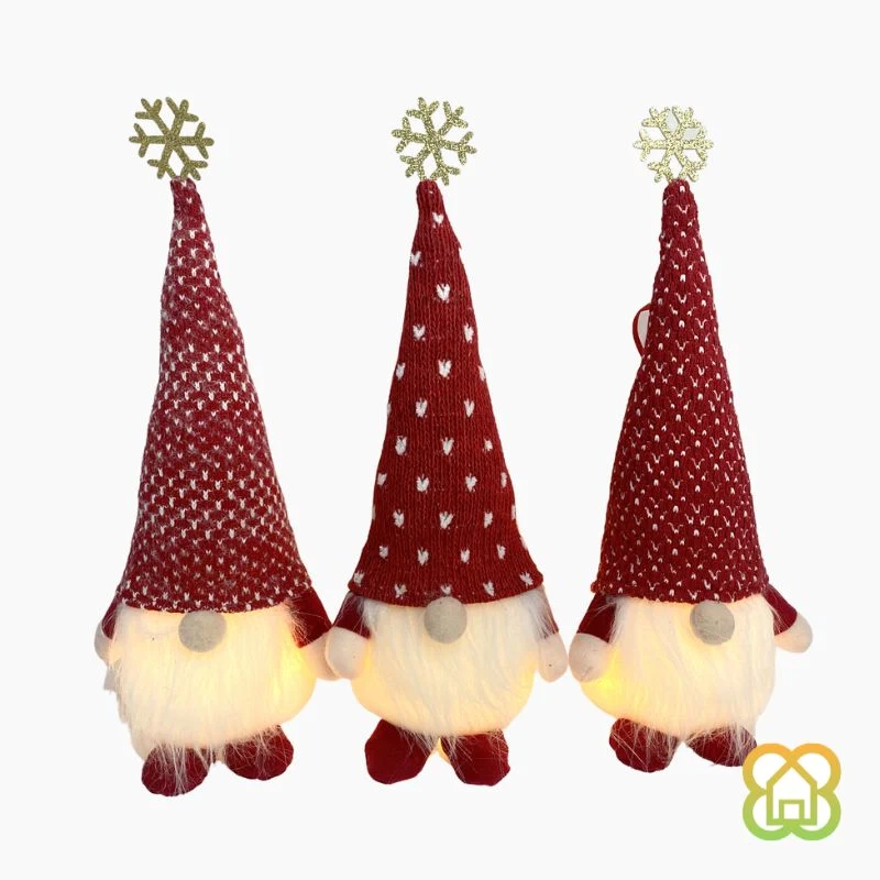 NOVOGODIŠNJA FIGURA GERIMPORT ELF RED CAP 1 LED 10X35CM 94052040