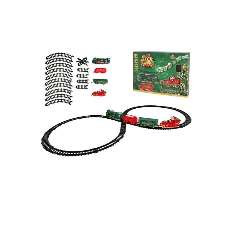 NOVOGODIŠNJI VOZ SA SVIJETLOM GERIMPORT 19PCS 91CM