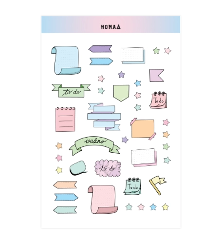 STIKERI ZA PLANER BILJEŠKE NOMAD