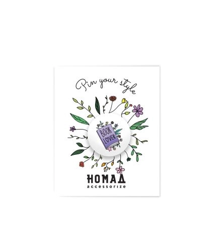 BEDŽ NOMAD BOOK LOVER LJUBIČASTI