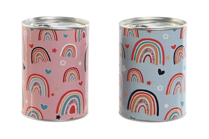 KASICA ZA NOVAC ITEM METAL 9X9X12 RAINBOW 2 MOD HU-210206