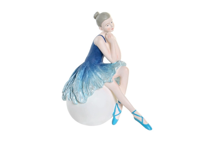 UKRASNA FIGURA BALERINA ITEM 8,5X13X14,5 BLUE FD-190318