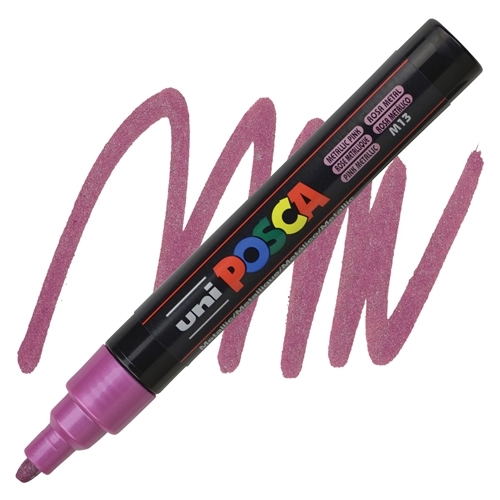 MARKER 0.7 UNI POSCA METALLIC ROZI PC-5M 63280