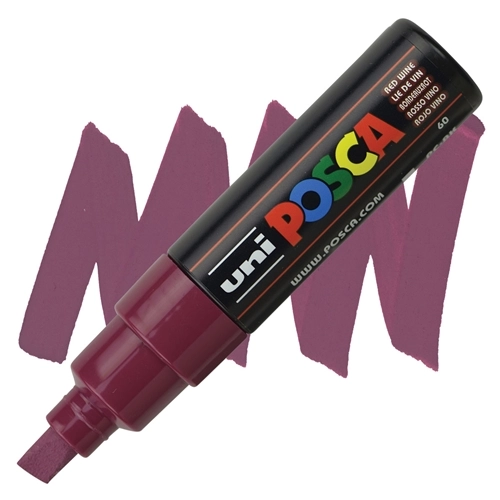 MARKER KOSI UNI POSCA CRVENI BOJA VINA PC-8K 63655