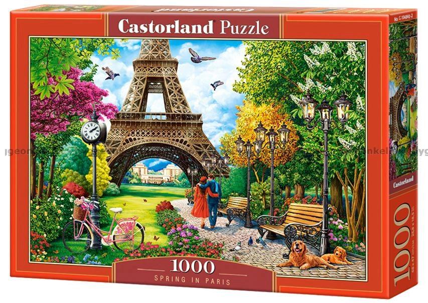 PUZZLE 1000 CASTOR SPRING IN PARIS C-104840-2