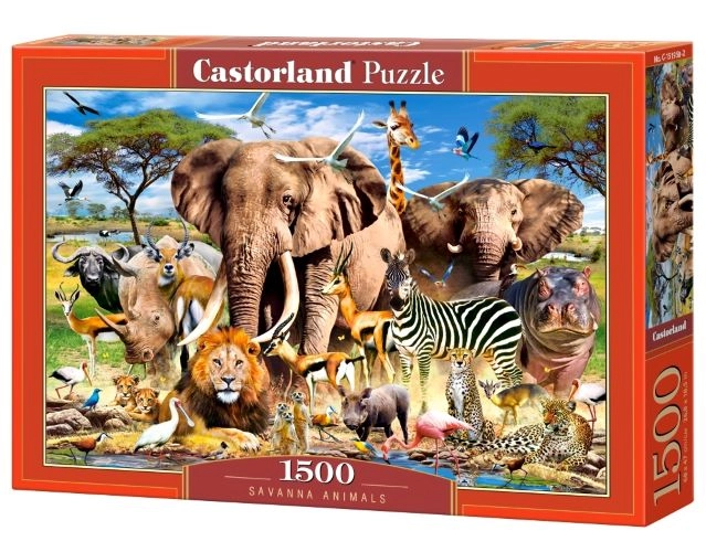 PUZZLE 1500 CASTOR SAVANA ANIMALS C-151950-2