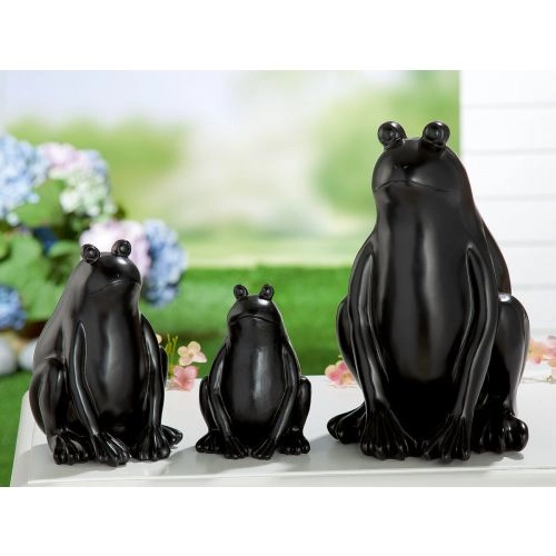 UKRASNA FIGURA ŽABA GILDE 10X10X15 CM 37640