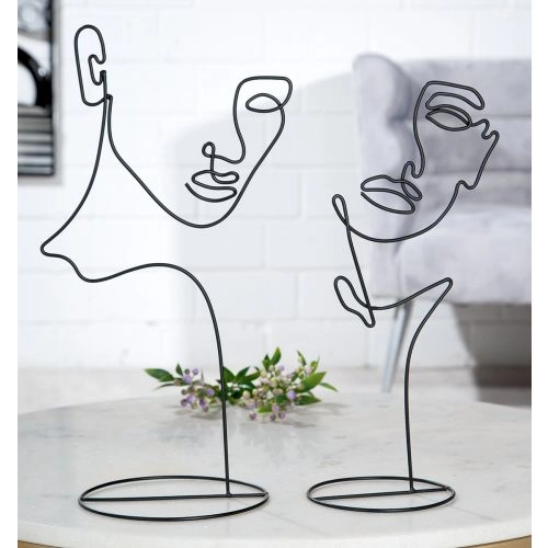 UKRASNA FIGURA FACE GILDE 16X36X36 CM 44050
